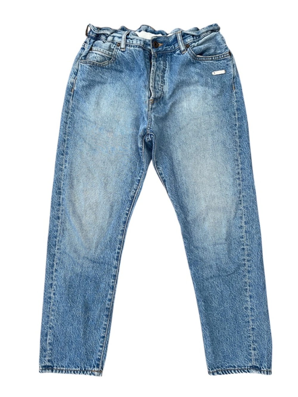 Off-White c/o Virgil Abloh Elastic Waist Cropped Jeans